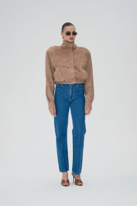 Kurtka Chicago Beige Suede