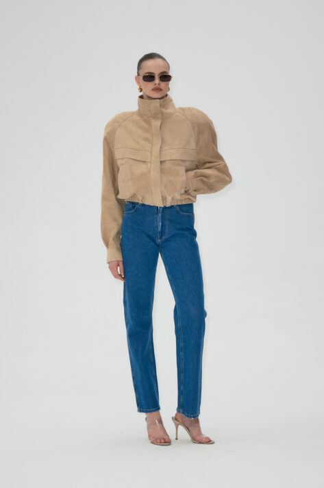 Kurtka Chicago Beige Suede