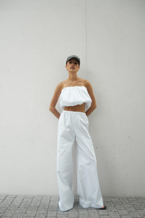 Spodnie Roma White