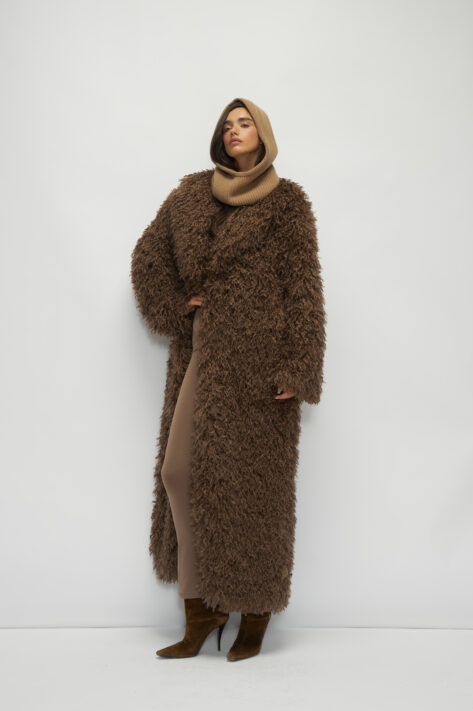 Futro Aspen Long Brown