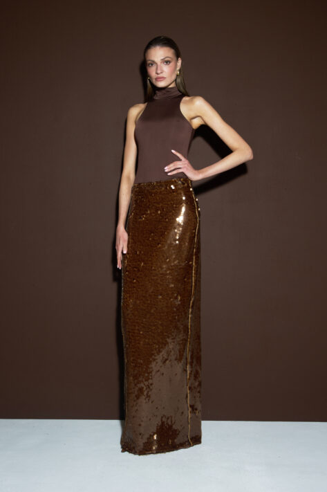 Spódnica Lille Brown